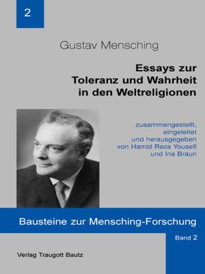 cover image of Essays zur Toleranz und Wahrheit in den Weltreligionen